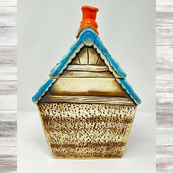 Vintage Japanese Elf Mogi House Cookie Jar 1950's - Picture 2 of 10